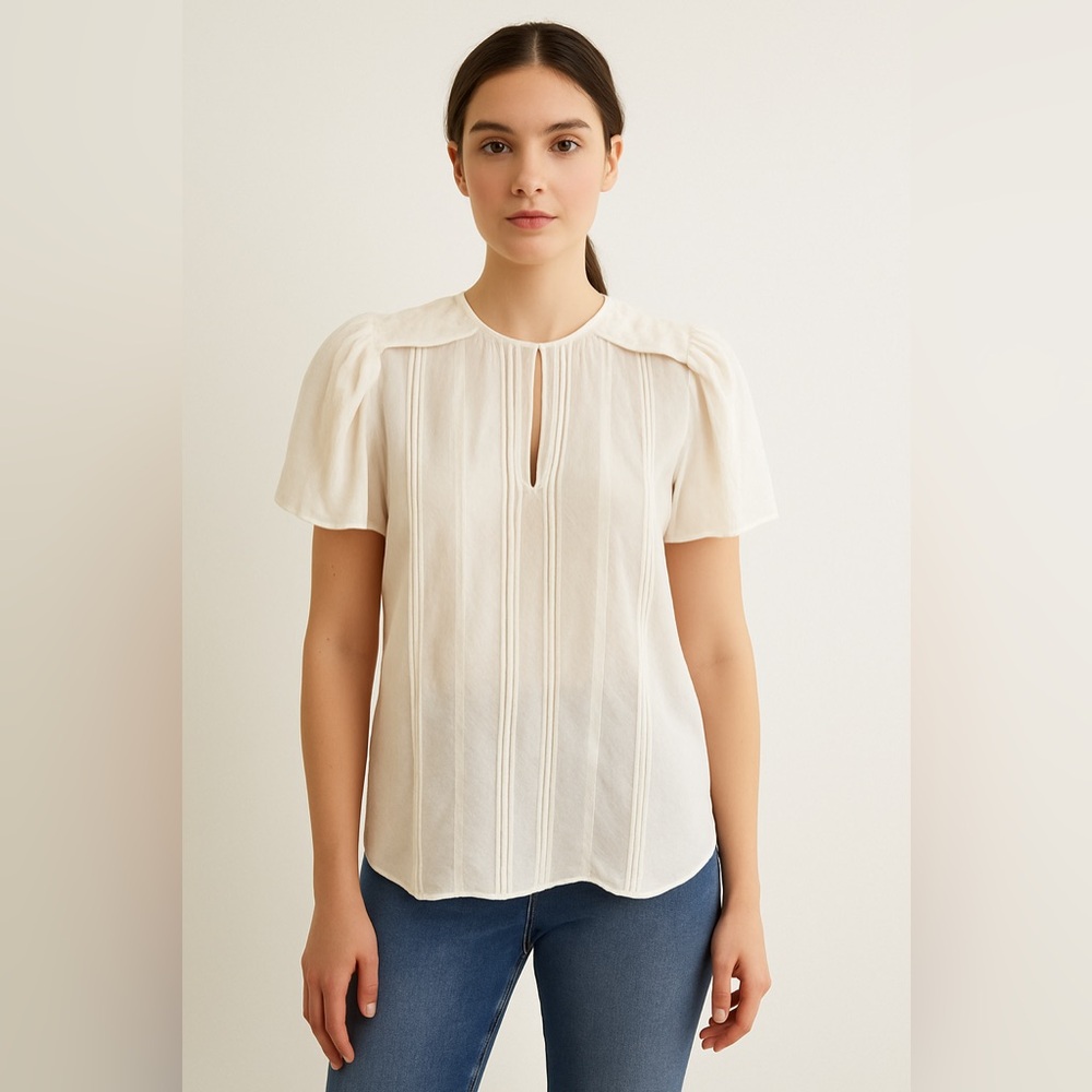 Reiss Pleated Blouse Size 2